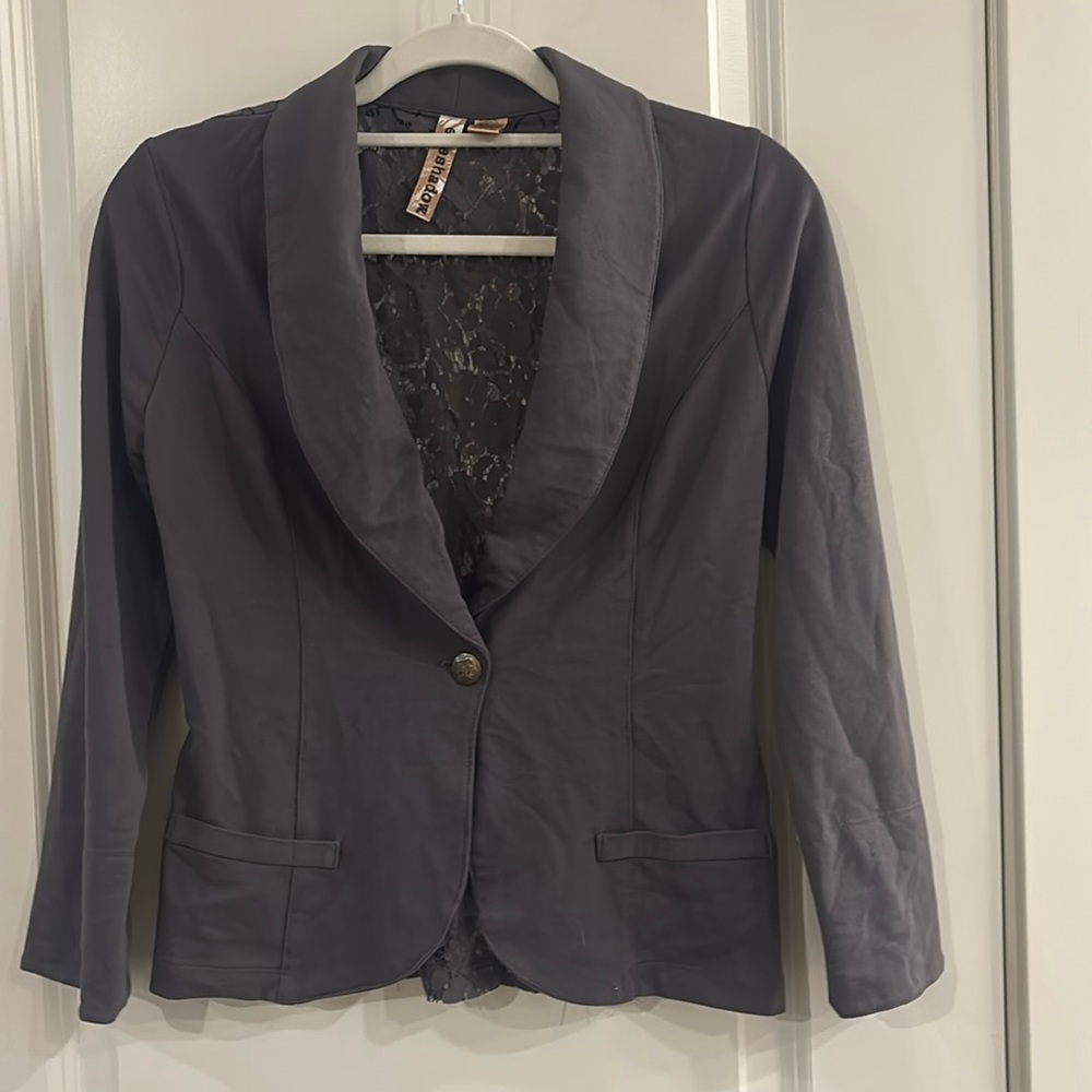 Women’s Eyeshadow grey blazer.  Size Medium.